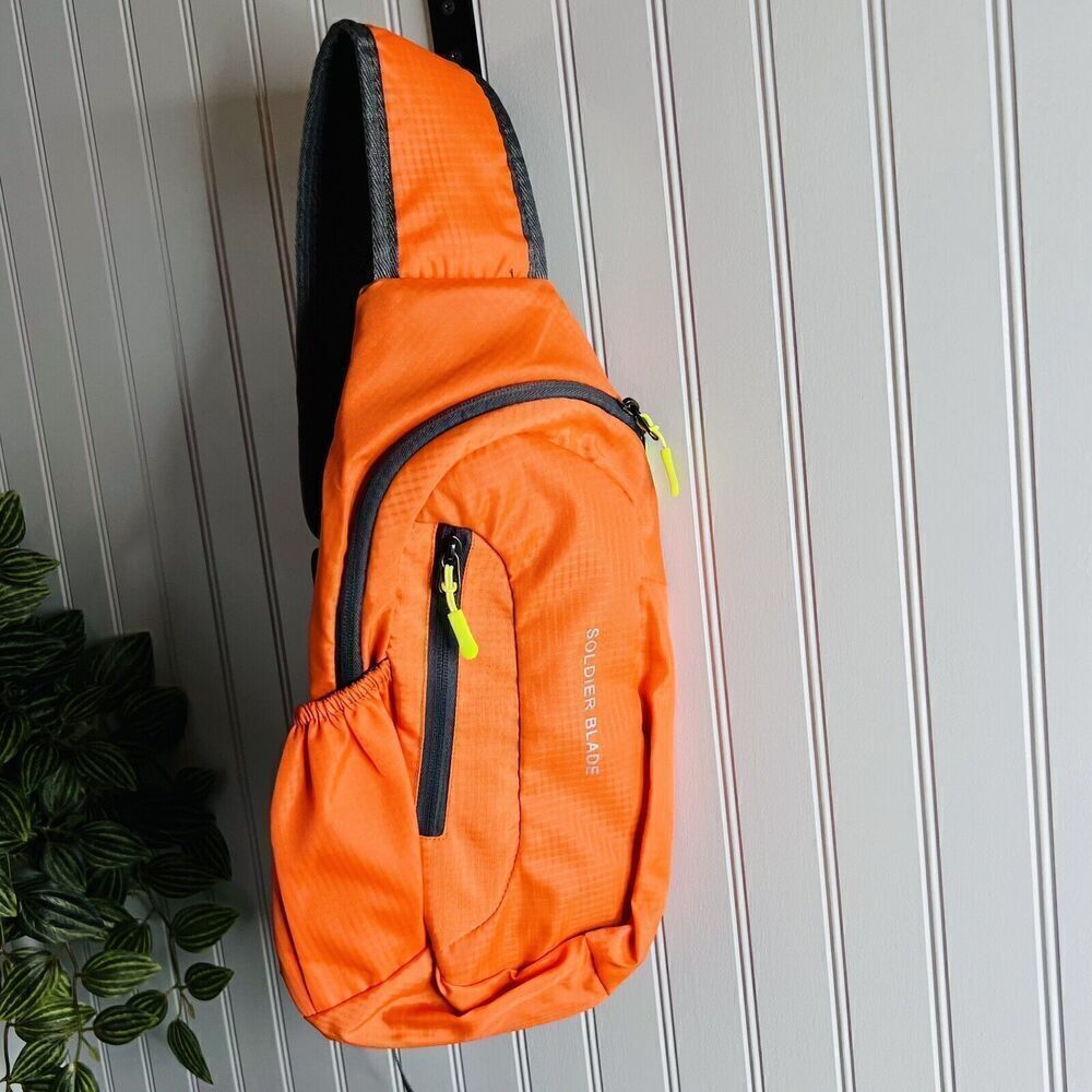 Soldier Blade Waterproof Sling Shoulder Bag Backpack Adjustable Strap Orange